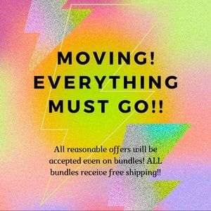 Moving and need to sell clothes fast to make room! Entire closet on sale!